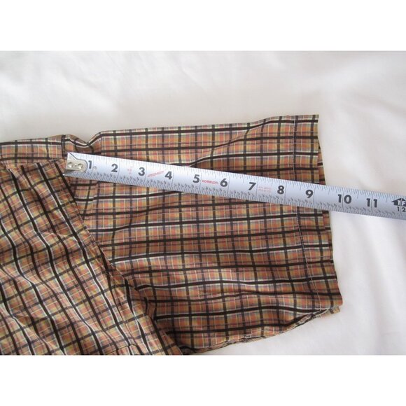 Men's Robert Talbott Plaid Button Short Sleeve Shirt Sz S (MT710) - Picture 6 of 7
